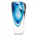 Murano Style Art Glass - 9" Azure Vase